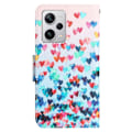 Miniatyrbillede 2 af 2: Wonderland Xiaomi Poco X5 Pro / Redmi Note 12 Pro / 12 Pro Speed Flip Etui - Love Hjerte Multicolor
