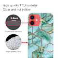 Miniatyrbillede 2 af 2: Marble design iPhone 13 cover - Smaragdfarvet Terningemønster Green