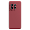Miniatyrbild 1 av 3: Avfasat gummerat anti-droppskydd för OnePlus 11 - Röd Röd