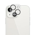 Miniatyrbillede 1 af 2: MOCOLO iPhone 13 silketryk kameralinsebeskytter af hærdet glas - Transparent Transparent