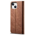 Miniatyrbillede 2 af 2: Jeans iPhone 14 flip etui - Brun Brown