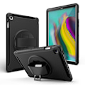 Miniatyrbillede 1 af 2: Samsung Galaxy Tab S5e 360 drejelig holdbart etui - Sort Black