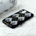 Miniatyrbilde 2 av 2: Marble iPhone 11 Pro deksel - Forvirrende blå og svart diamant Multicolor