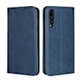 Miniatyrbild 1 av 2: Huawei P20 Pro magnetiskt plånboks fodral av mjukt syntetläder - Blå Blå