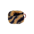 Miniatyrbillede 1 af 2: AirPods Pro leopard faux fur-etui med spænde - Sort / Brun Brown
