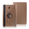 Miniatyrbillede 1 af 2: Samsung Galaxy Tab A 10.5 beskyttelsesetui i kunstlæder med Litchi tekstur og stativ - Guld Gold