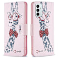 Miniatyrbillede 1 af 2: Wonderland Samsung Galaxy M23 flip etui - Giraf Pink