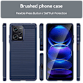 Pikkukuva 2 / 2: Carbon Flex Suojakotelo Xiaomi Redmi Note 12 Pro - Sininen Blue
