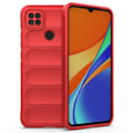 Miniatyrbild 1 av 6: Mjukt greppformat Xiaomi Redmi 9C skal - Röd Röd