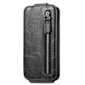 Miniatyrbillede 3 af 6: Vertical Flip Phone Etui med Zipper til Xiaomi Redmi Note 11S 5G / Poco M4 Pro 5g / Note 11t 5g - Sort Black