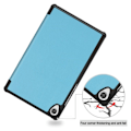Miniatyrbillede 2 af 2: Lenovo Tab M8 cool tri-fold læder flip case - Babyblå Blue