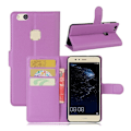 Pikkukuva 1 / 2: Huawei P10 Lite Litsi Pintainen Nahkakotelo Lompakko - Violetti Purple