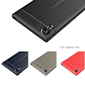 Miniatyrbild 2 av 2: Sony Xperia XA1 Stilrent läder skal - Grå Silvergrå