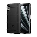 Miniatyrbillede 1 af 2: Sony Xperia L3 firkantet gitter tekstur etui - Sort Black