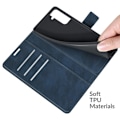 Pikkukuva 2 / 2: Wallet-style Nahkakotelo For Samsung Galaxy S22 - Sininen Blue