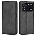 Pikkukuva 1 / 2: Bofink Vintage Xiaomi Poco M4 Pro nahkakotelo - Musta Black