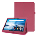 Pikkukuva 1 / 2: Lenovo Tab M10 litchi tekstuuri nahkakotelo - Ruusu Pink