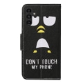Miniatyrbillede 2 af 6: Wonderland Samsung Galaxy A24 4G Flip Etui - Pingvin Black