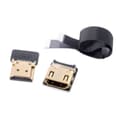 Miniatyrbilde 2 av 2: Universal FPV rett HDMI Type A til FPC flat kabel til HDTV multicopter - svart Black