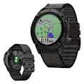 Miniatyrbillede 1 af 5: Garmin Fenix 6 / 5 ægte læder + silikone urrem - Sort Black