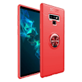 Miniatyrbillede 2 af 2: Samsung Galaxy Note9 mobiletui i kombimaterialer med fingerrings stativ - Rød Red