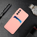 Miniatyrbillede 2 af 2: Card Holder Cover til Samsung Galaxy S21 Plus - Lyserød Pink