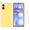 Pikkukuva 1 / 2: Matta nestesilikoninen kuori Xiaomi Poco M4 5G - Keltainen Yellow