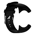 Miniatyrbillede 1 af 2: Suunto Core Alu Black Silikone rem med metal spænde - Sort Black