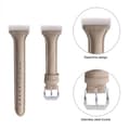 Fitbit Charge 3 T-format klockband av äkta läder - Kaki Beige