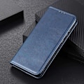 Miniatyrbillede 4 af 6: Flip Etui med Pung i Ægte Læder til Motorola Moto E22i / E22 - Blå Blue