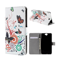 Pikkukuva 1 / 2: Moberg Htc One A9 Nahkakotelo - Perhosympyrät Multicolor