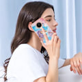 Miniatyrbillede 2 af 2: Marble Mønstret Cover med Ring Holder til Nokia G10 / G20 - Milky Way Marmor Blue Purple