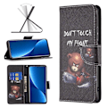 Pikkukuva 2 / 2: Wonderland Xiaomi 12 Pro flip kuoret - Karhu Black