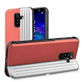 Miniatyrbild 1 av 2: ANGIBABE Samsung Galaxy A6 Plus (2018) hybridfodral med kickstand - Rosa / Silver multifärg