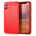 Miniatyrbillede 1 af 2: Carbon Flex etui - iPhone 11 - Rød Red