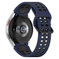 Miniatyrbild 5 av 5: Samsung Galaxy Watch 5 / 4 / 3 (41mm) klockarmband i silikon med dubbla färger - Mörkblå / Svart Blå