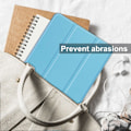 Miniatyrbillede 2 af 2: Tri-fold læderstativ-etui til Lenovo Tab P11 Pro (2. generation) - Himmelblå Blue