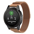 Miniatyrbillede 1 af 2: Garmin Fenix 5S erstatnings urrem i stainless stål med farve - Rosa Guld Multicolor