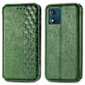 Miniatyrbild 1 av 6: Läder Motorola Moto E13 fodral med romb-design - Grön Grön