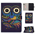 Miniatyrbillede 1 af 2: iPad Pro 10.5 (2019) Stilfuldt mønster læder etui - Ugle Purple