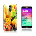 Miniatyrbillede 1 af 2: LG K10 2017 softlyfit præget TPU-etui - Mango Yellow