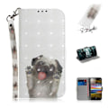 Miniatyrbillede 1 af 2: Sony Xperia L3 mønstret læderetui - Hund der Vinker Multicolor