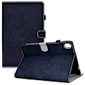 Miniatyrbillede 1 af 2: iPad 10.9 (2022) / iPad 10th Gen Cloth Texture Vegansk Læder Tablet Case Full Protection Stand Card Slot Flip Cover - Mørkeblå Blue