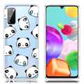 Miniatyrbillede 1 af 2: Deco Samsung Galaxy A41 Cover - Pandaer Multicolor