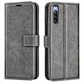 Pikkukuva 1 / 2: Sony Xperia 10 IV nahkainen lompakokkotelo - Harmaa Silver grey