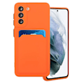 Pikkukuva 1 / 2: Card Holder Suojakuori For Samsung Galaxy S21 - Oranssi Orange