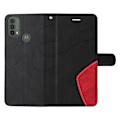 Miniatyrbillede 2 af 2: Tekstureret Læder Etui med Strop TilMotorola Moto E30 / E40 / E20 - Sort Black