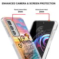 Miniatyrbillede 2 af 2: Marble Motorola Edge 20 Pro Etui - Never Stop Dreaming Multicolor