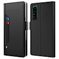 Pikkukuva 1 / 2: Phone Suojakotelo With Make-up Mirror And Slick Design For Sony Xperia 1 Iv - Musta Black
