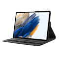 Pikkukuva 4 / 6: HAT-PRINCE Samsung Galaxy Tab A8 10.5 (2021) litchi tekstuuri nahkakotelo - Vauvasininen Blue